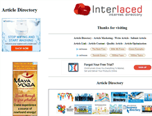 Tablet Screenshot of interlaced.com.au
